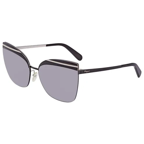 Kính Mát Salvatore Ferragamo Smoke Round Men's Sunglasses